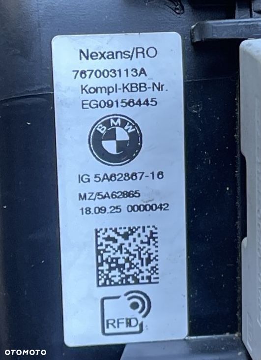 BMW iX1 U11 BEV GNIAZDO ŁADOWANIA CCS2 KABEL HV 5A62867 - 6