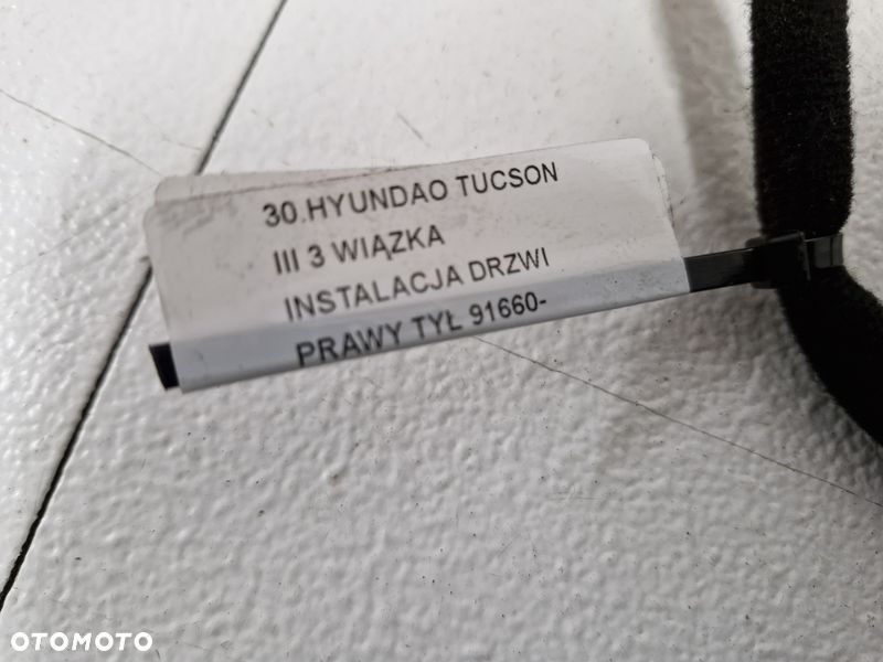 TUCSON 3 III WIĄZKA INSTALACJA PRZEWODÓW DRZWI PRAWY PRZÓD PRAWA 91660-D7040 - 6