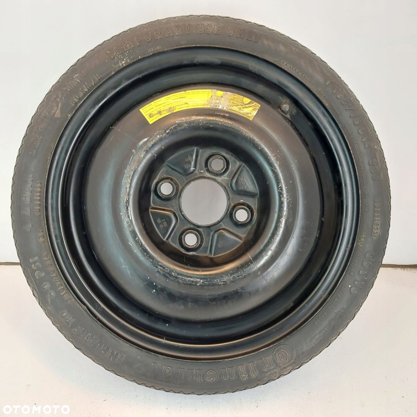Koło dojazdowe Dojazdówka 14 4x100 VW Lupo Polo, Seat Ibiza 105/70R14 B723 - 1