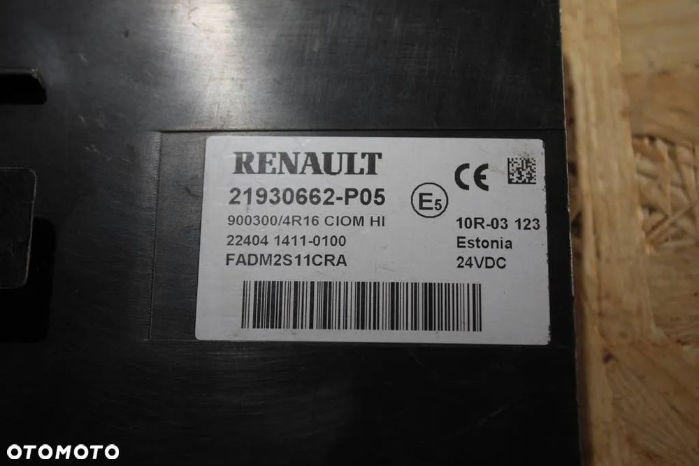 # RENAULT GAMA T RANGE EURO 6 KOMPUTER MODUŁ STEROWNIK CIOM 21930662 - P05 - 4