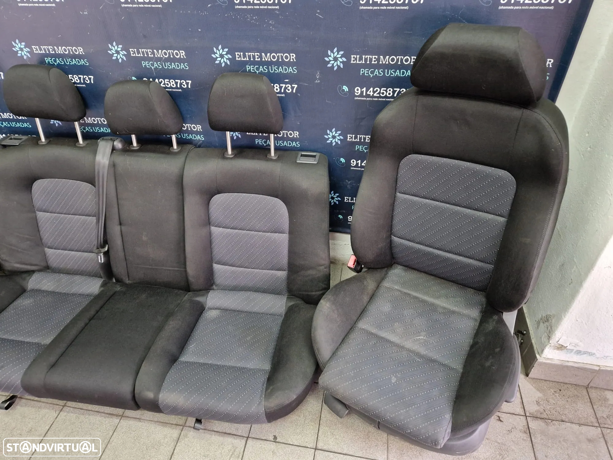 Jogo de bancos usados SEAT LEON 1M FR TOLEDO tecido - 5