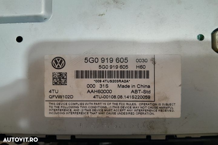Navigatie auto 5G0919605 / 5G0035819A 5G0919605 / 5G0035819A Volkswag - 3