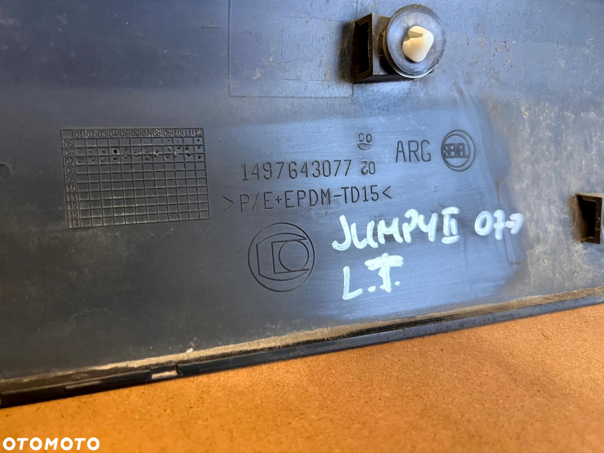 PEUGEOT EXPERT CITROEN JUMPY II 2007- LISTWA BŁOTNIKA DRZWI LEWA TYLNA LEWY TYŁ 1497643077 - 7