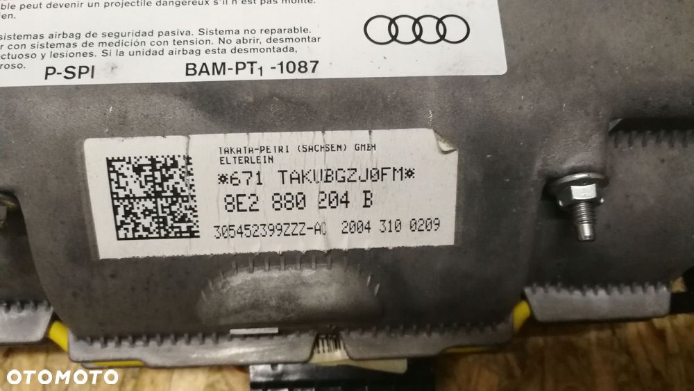 PODUSZKA POWIETRZNA PASAŻERA AUDI A4 B7 8E2880204B - 2