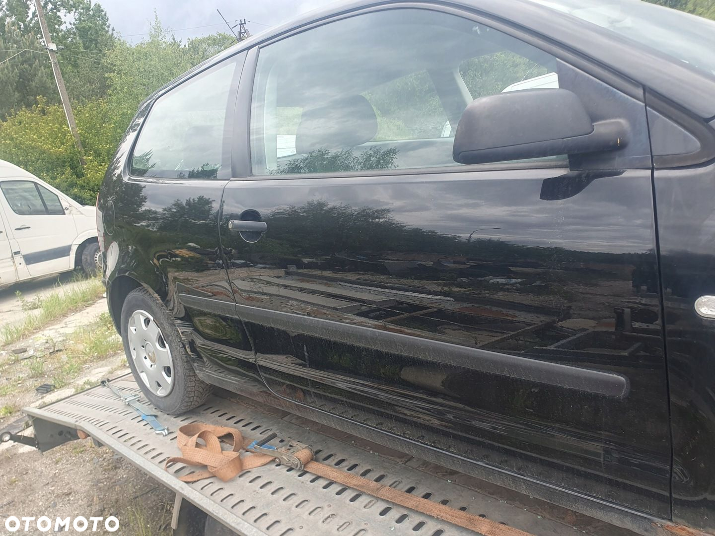 drzwi lewe przód przednie VW volkswagen POLO 9N 03r 3D kod L041 korba - 4
