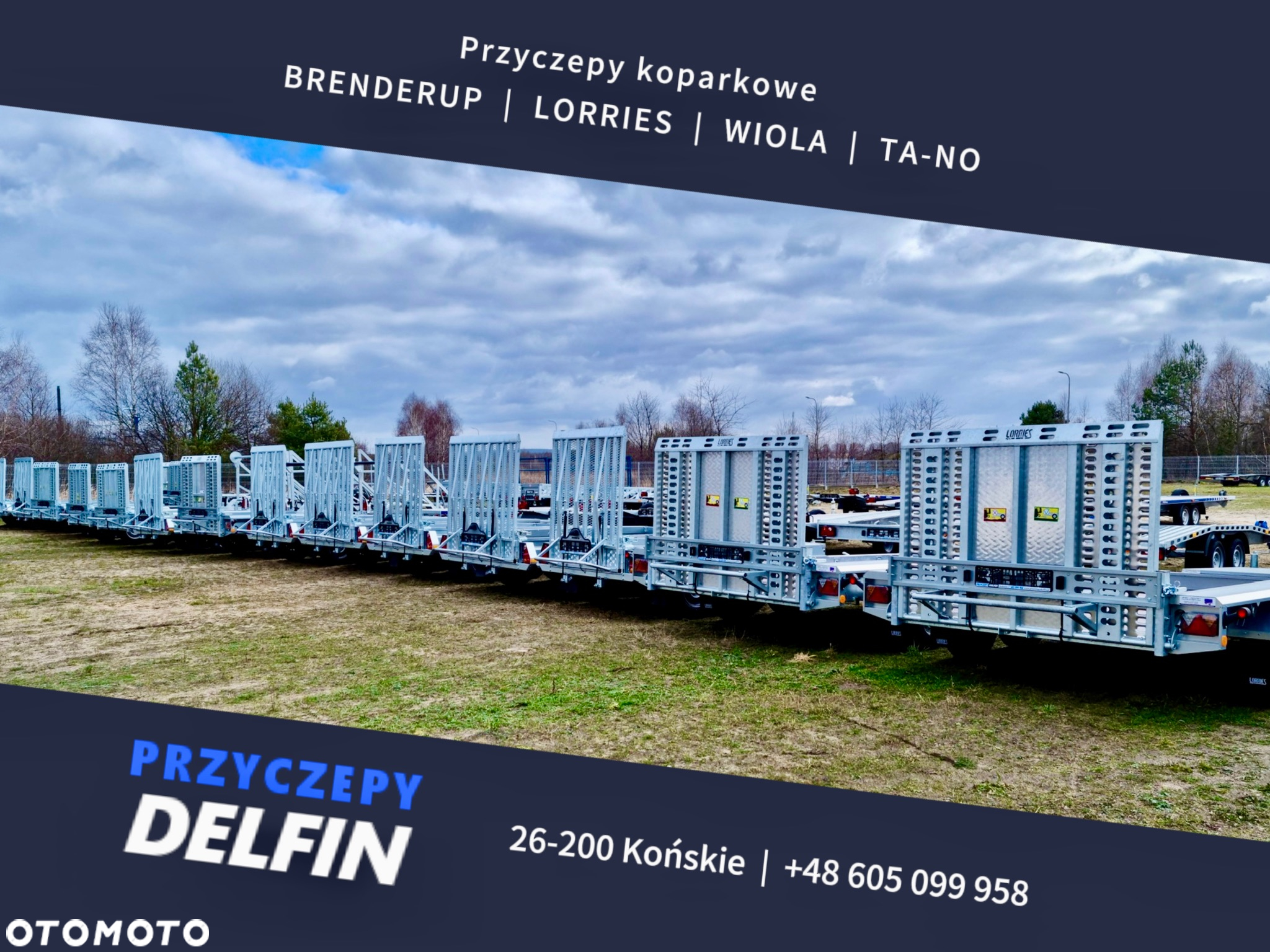 Lorries Przyczepa TPM 27, 303x160 cm 2,7T koparka, bobcat - 35