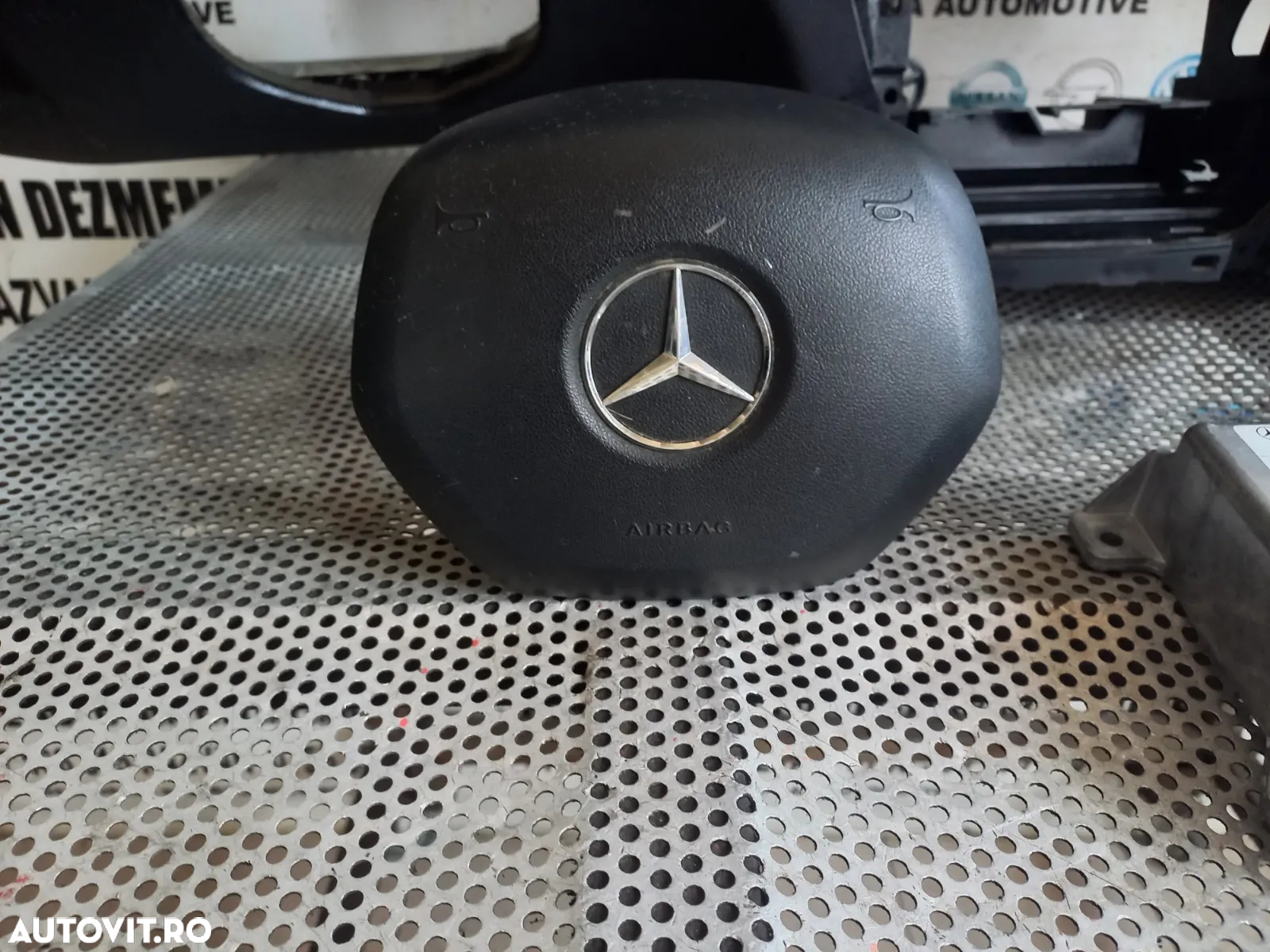 Plansa Bord Kit Airbag  Mercedes C Class W204 Facelift An 2011-2012-2013-2014-2015 Volan Stanga Eur - 6