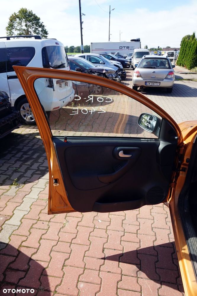 DRZWI PRZEDNIE LEWE CORSA C III 5D HB Z40E  ZŁOTY OPEL 1999-2003 - 8