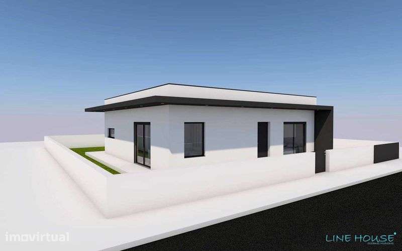 Moradia térrea T2 com 85 m2 de implantação e área exterior com 175 m2. - Grande imagem: 2/10