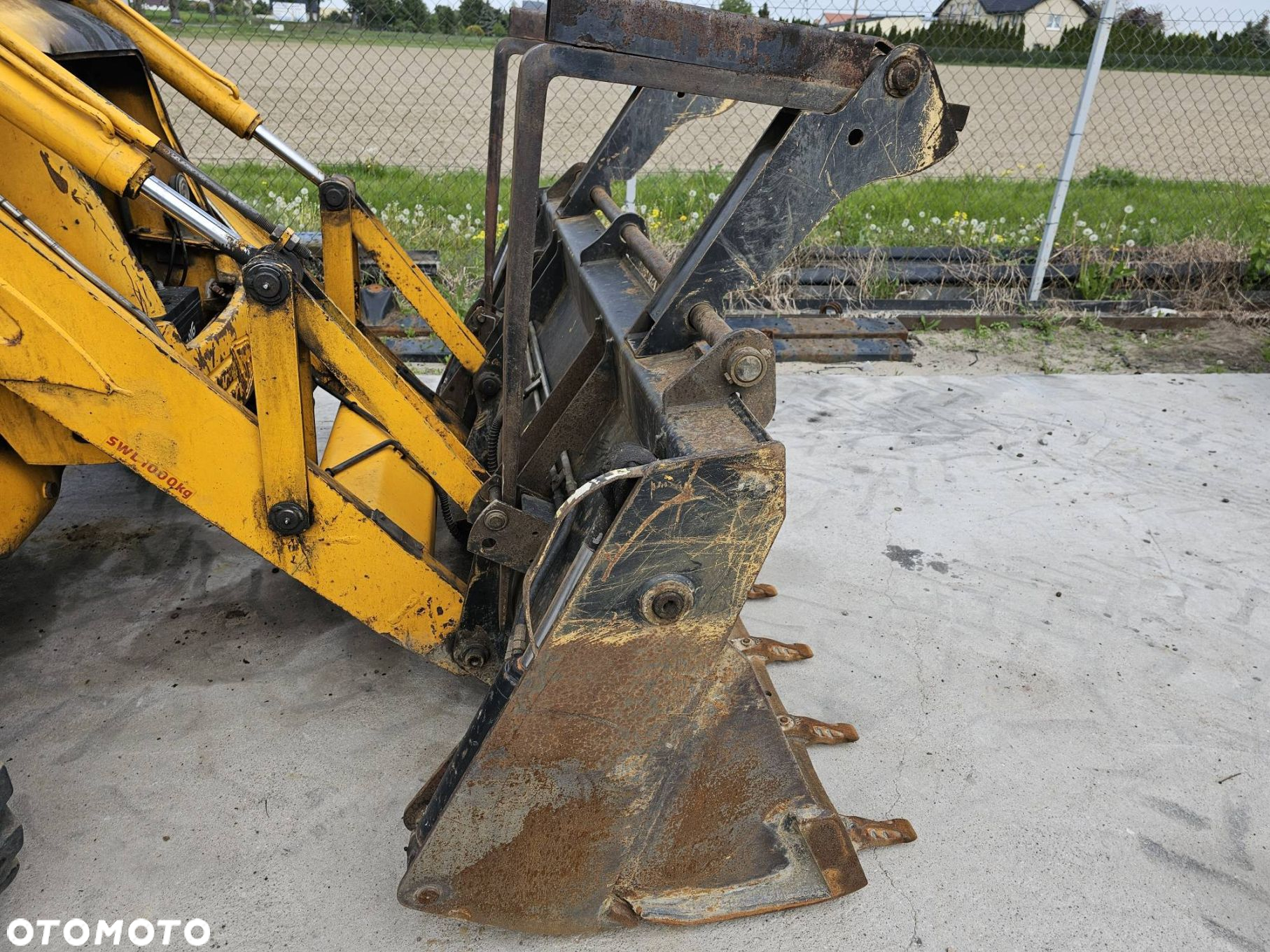 ŁYŻKA ŁADOWARKA JCB 3CX WIDŁY KROKODYL - 3