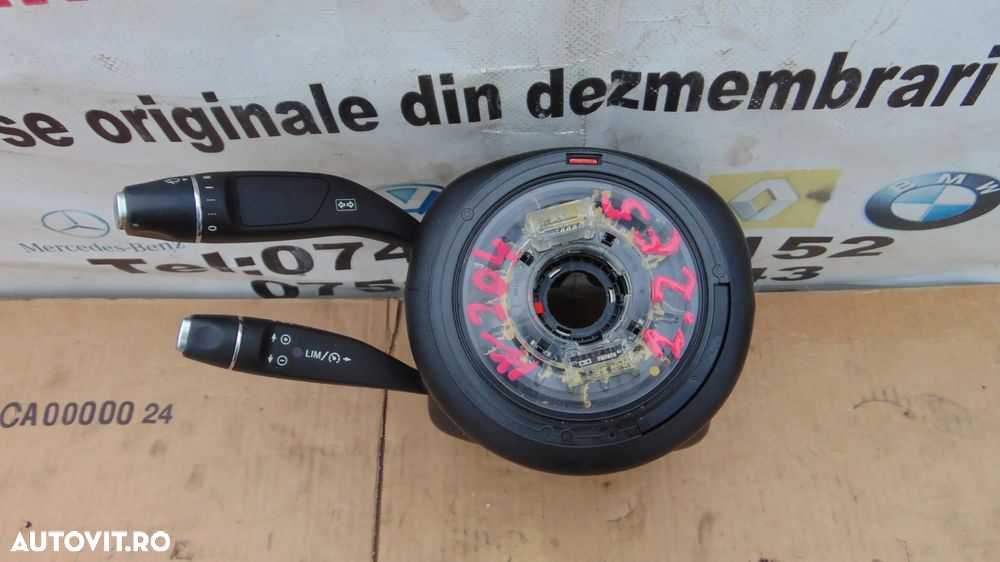 Bloc semnalizare stergatoate Mercedes c Class w204 an 2007-2015 manete pilot banda volan - 5
