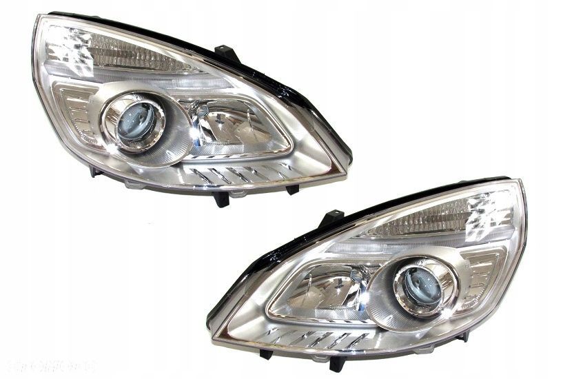 Reflektor Lampa Przednia RENAULT SCENIC II Lift 2006-2009 H1 H7 Nowa - 1