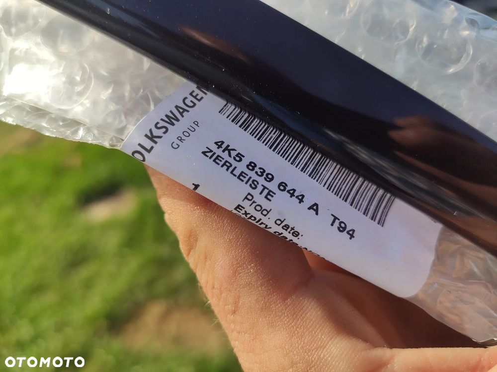 WG Listwa Drzwi Lewy Prawy Tył Piano Audi A6 4K C8 Black ORG - 4