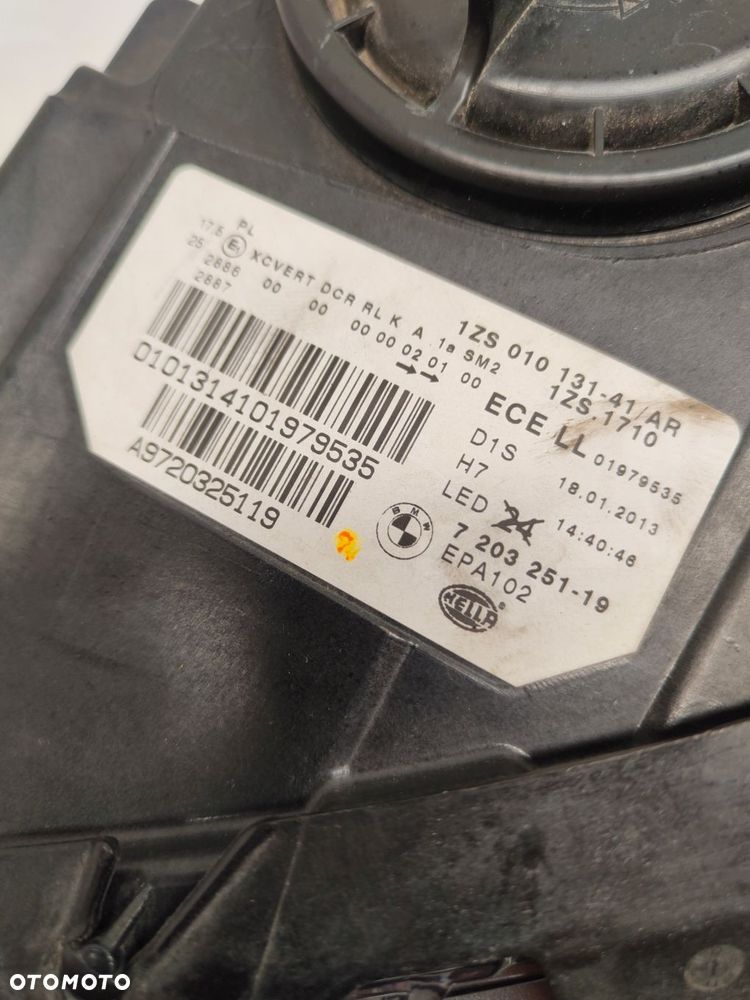 bmw 5 f10 xen skrętny lampa lewy przód 7203251 - 3