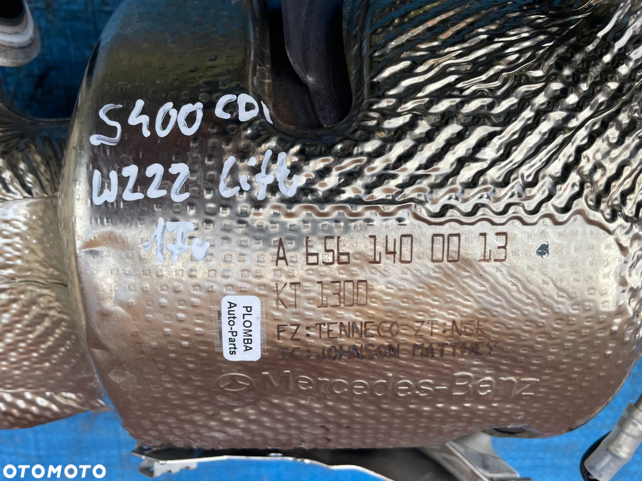 MERCEDES S W222 / A6561400013 / DPF FAP ADBlue Filtr Cząstek Stałych Katalizator / CZUJNIK TEMPERATURY / ORYGINAŁ - 2