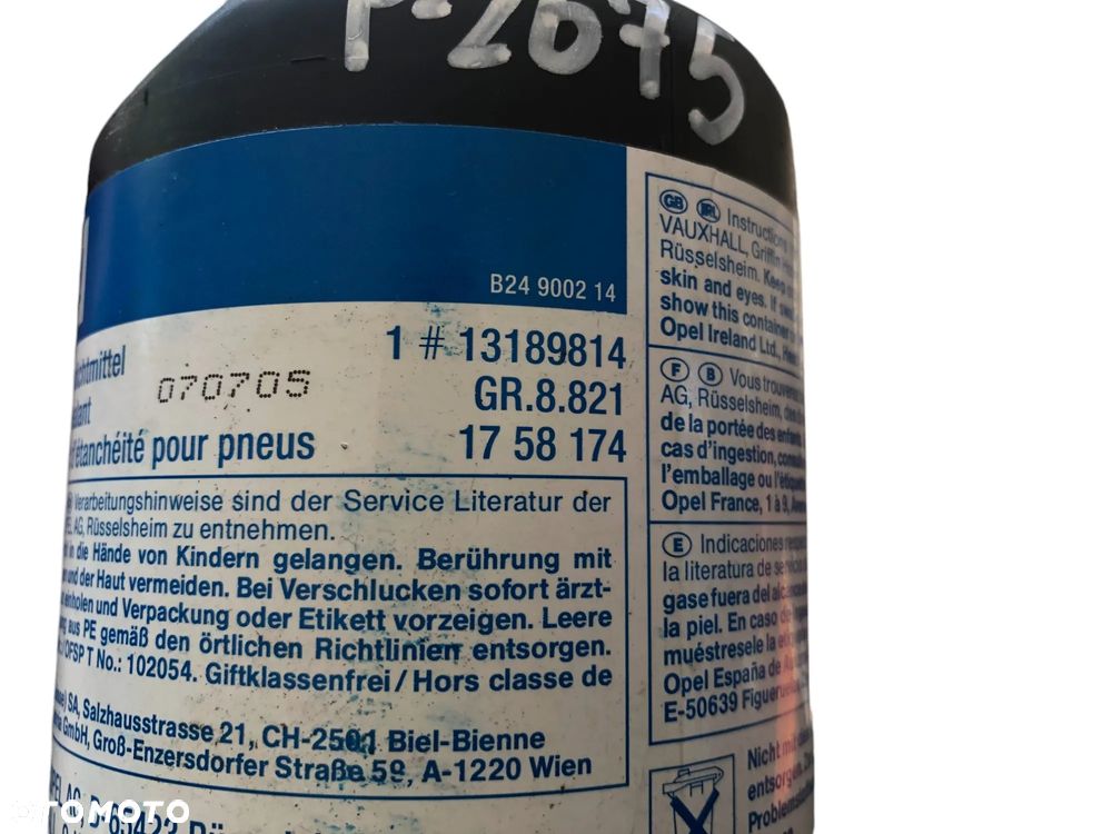 Klej Zestaw Naprawczy Do Koła Opel Astra H Zafira B 13189814 (2004 – 2014) -Gwarancja Wysyłka - 4