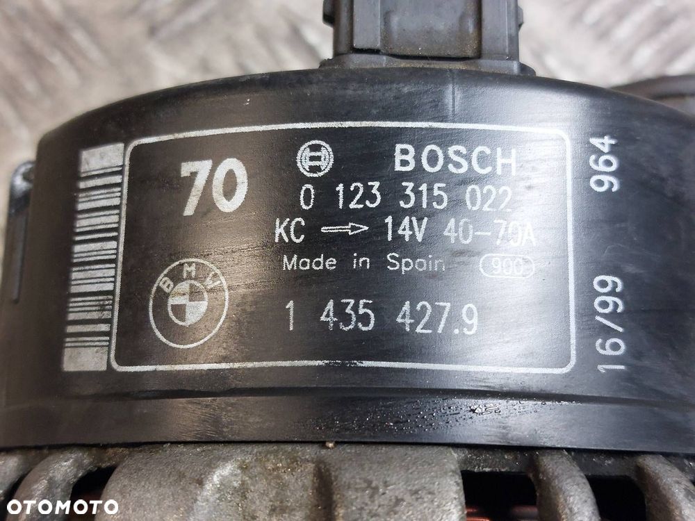 ALTERNATOR BMW E46 316I 1.9 8V M43 1435427 ID: 238585 - 2