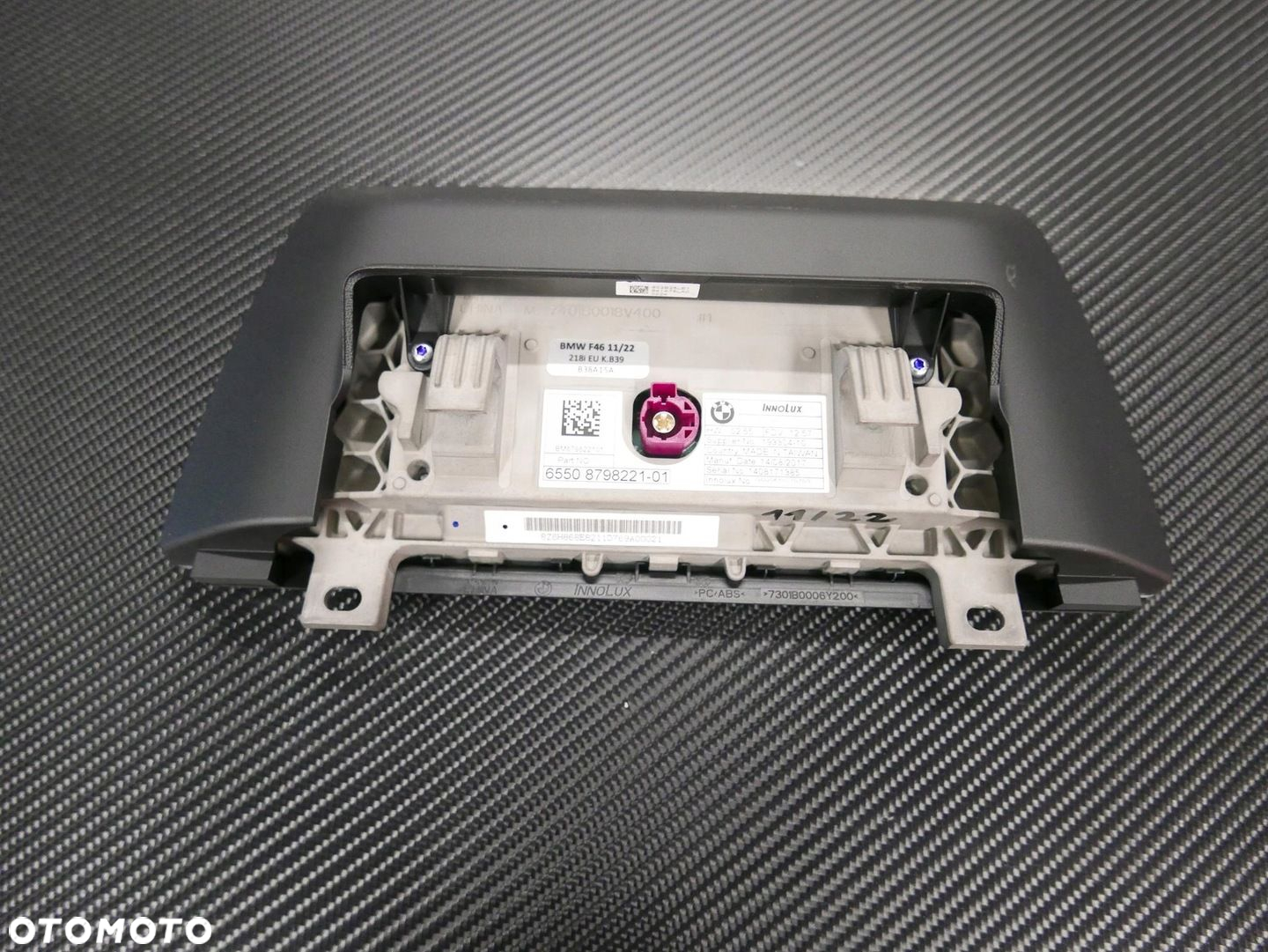 BMW F45 F46 EKRAN MONITOR WYŚWIETLACZ 8798221 - 8
