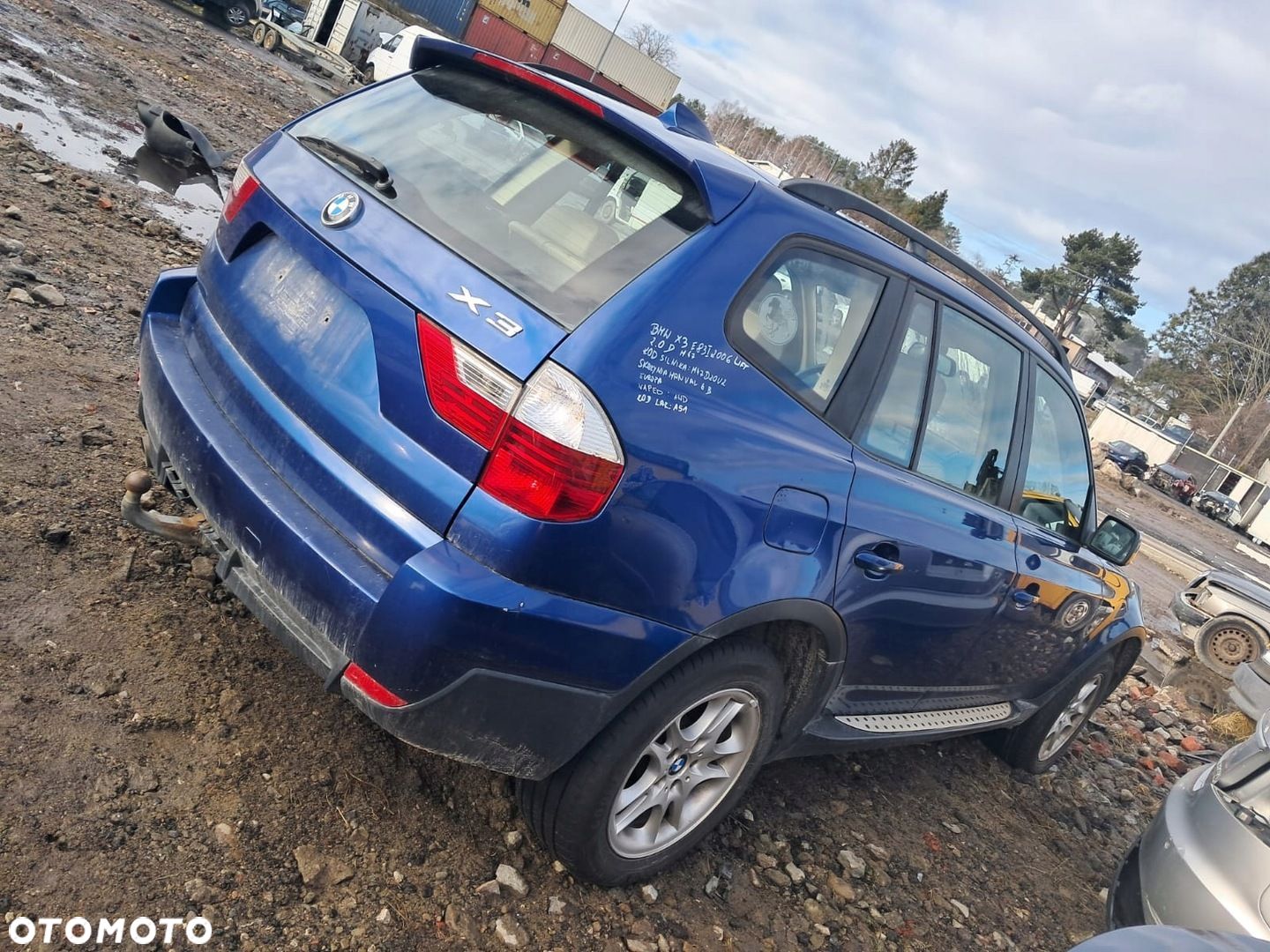 KLAPA BAGAŻNIKA TYŁ BMW X3 E83 06R LIFT KOD LAK A51/5 MONTEGOBLAU METALIC - 1