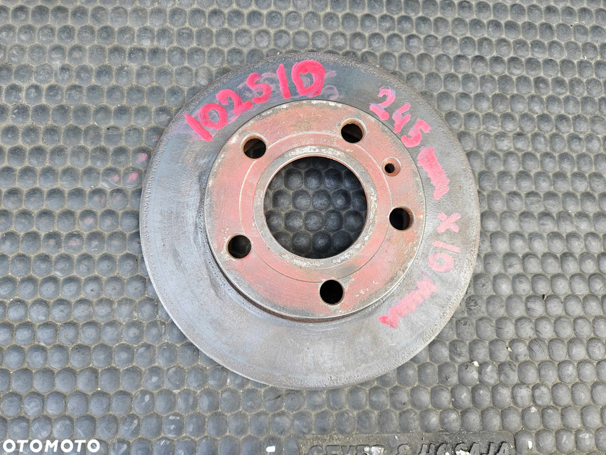 Tarcze Tarcza 245mm 5x112 Klocki Hamulce Tyl Tylne Audi A4 B6 B7 - 3
