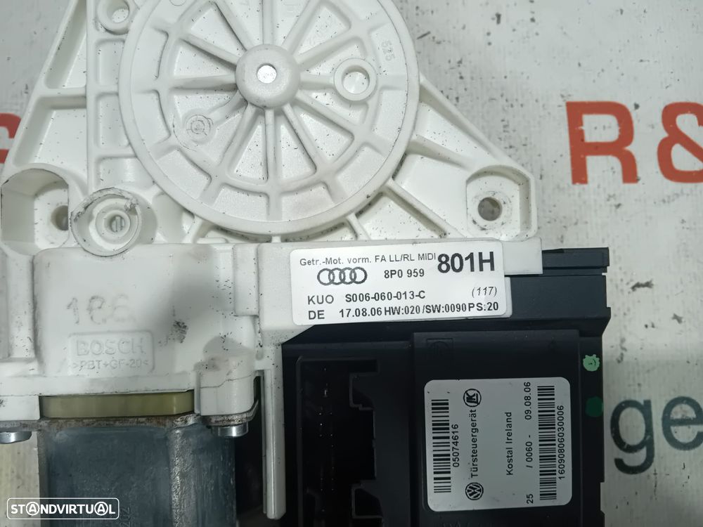 Motor Elevador Vidro Porta Frente Direito Audi A3 8P 8P0959 Original - 4