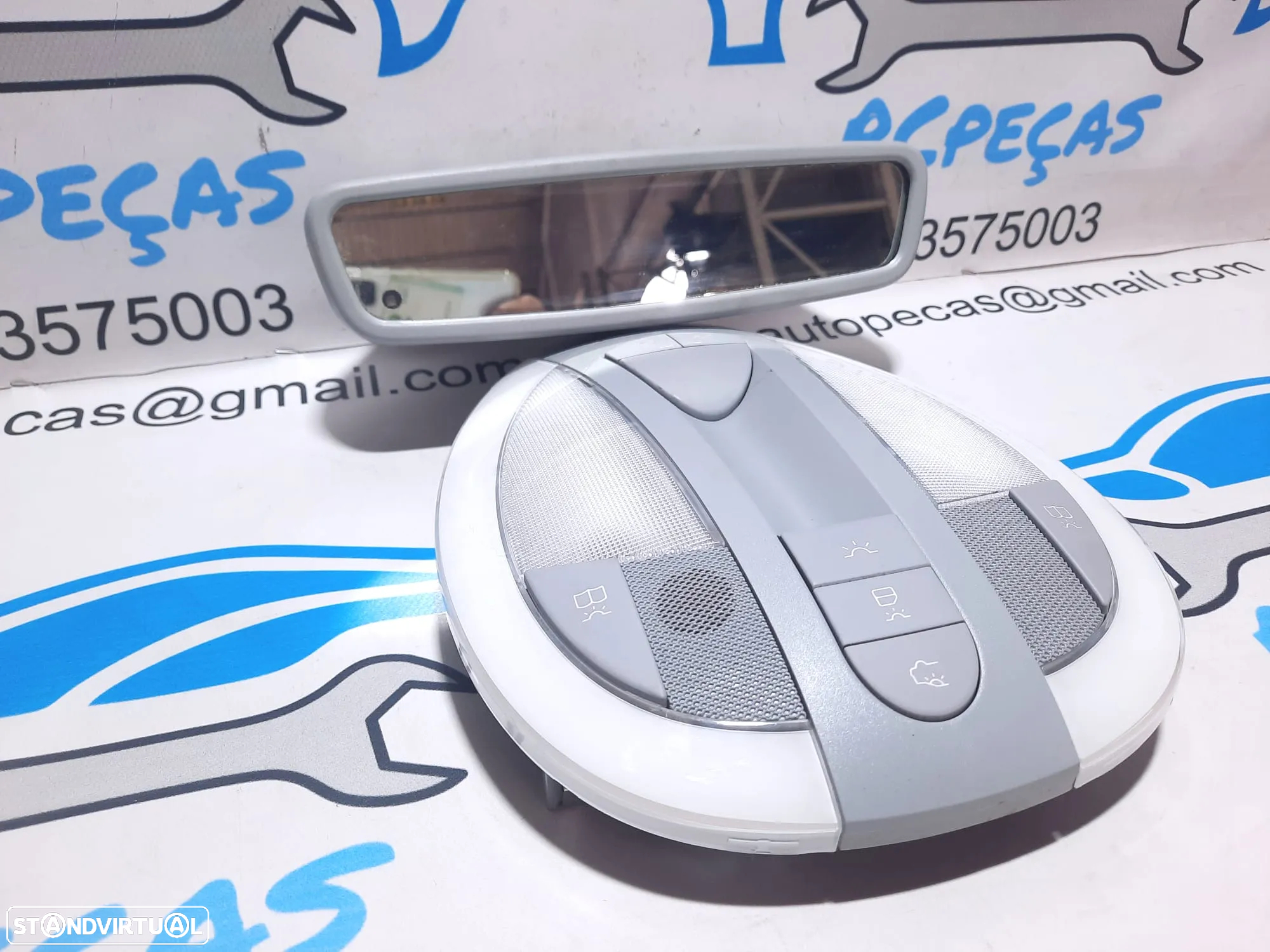 PLAFONIER FRENTE FRONTAL RETROVISOR BOTÃO BOTÕES SWITCH MERCEDES CLASS E W211 2118205301/D43 - 10