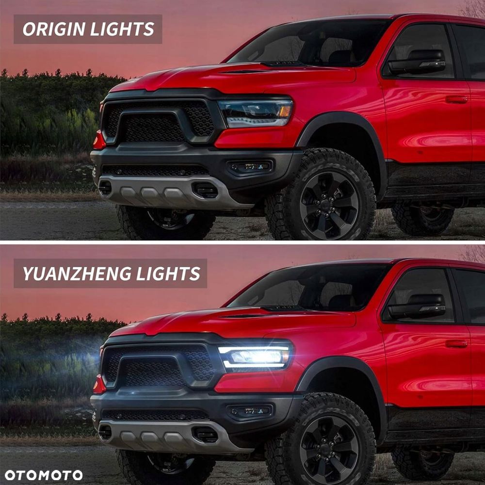 Reflektory Lampy L+R Vland Full Led Tuning Amber Dodge Ram V 5 1500 2019-24 - 8