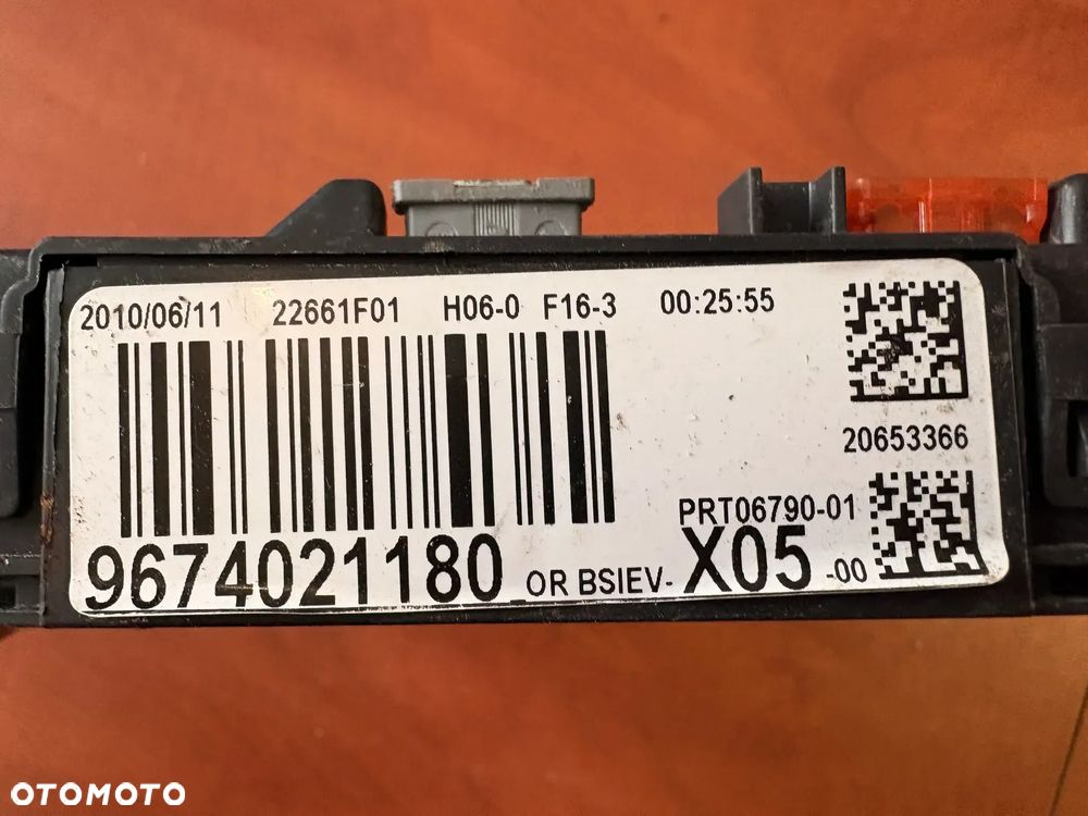 MODUŁ BSI CITROEN C3 PICASSO PEUGEOT 1.6 9674021180 - 2