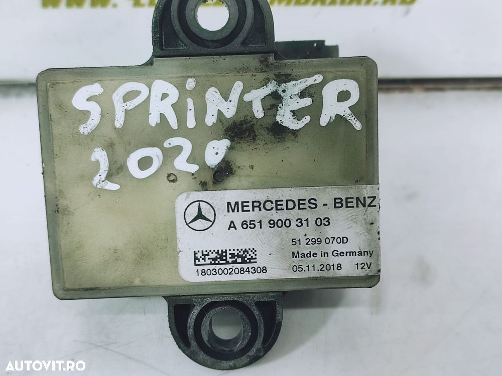 Releu bujii 2.2 cdi om651 A6519003103 Mercedes-Benz Sprinter 3 907  [din 2018 pana  2021] - 4