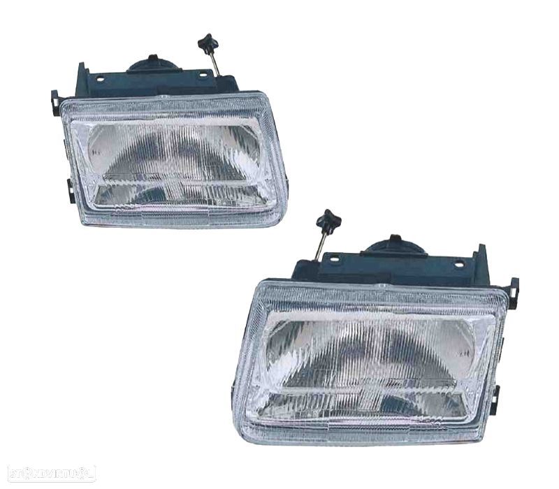 FARÓIS OPTICAS COM REGULAÇÃO MANUAL PARA OPEL CORSA A 90-93 - 1