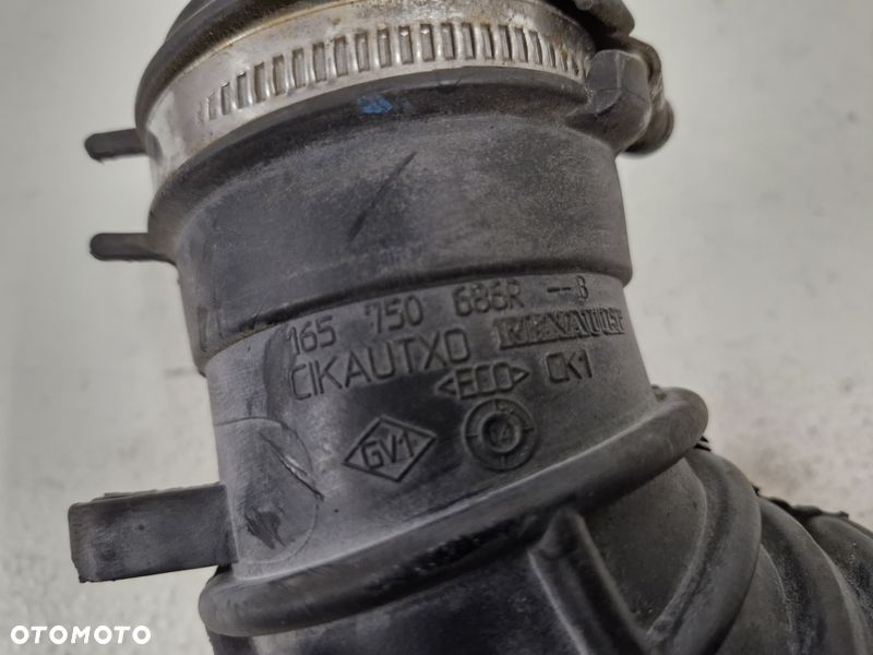 renault scenic 3 iii 1.5 dci wąż przewód rura intercoolera 165750686r - 8