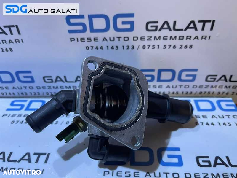 Suport Flansa Corp Carcasa Termostat cu Senzor Apa Opel Corsa C 1.3 CDTI 2003 - 2006 Cod D28002TT[S0344] - 4