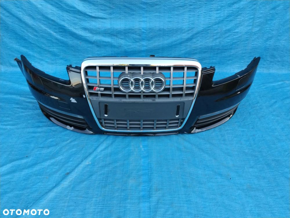 61F Zderzak przód przedni kompletny audi A6 S6  C6 SPRYSKI  wysyłka - 1