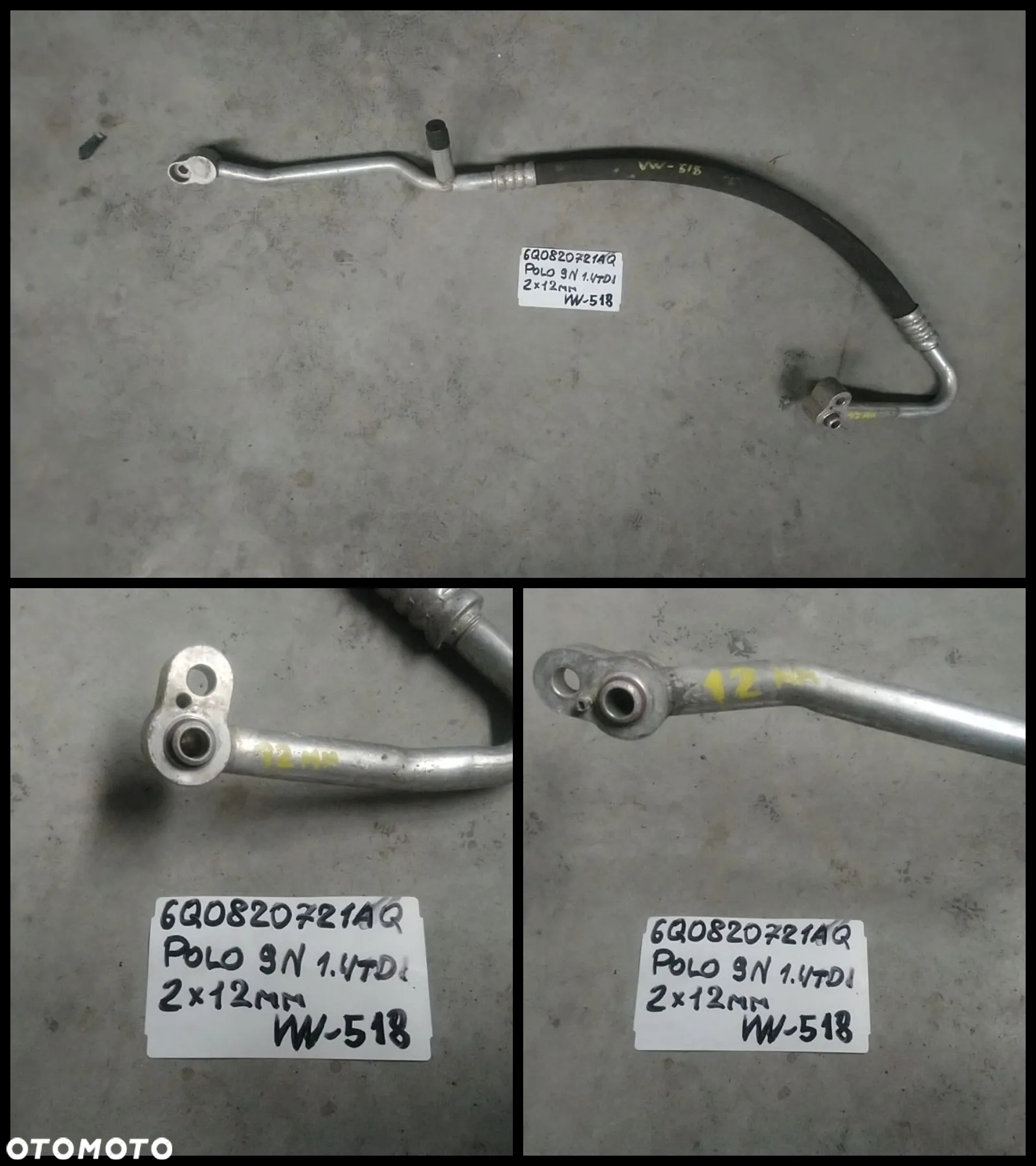 VW AUDI SEAT SKODA PRZEWÓD KLIMATYZACJI NR422-NR-642/4 - 8