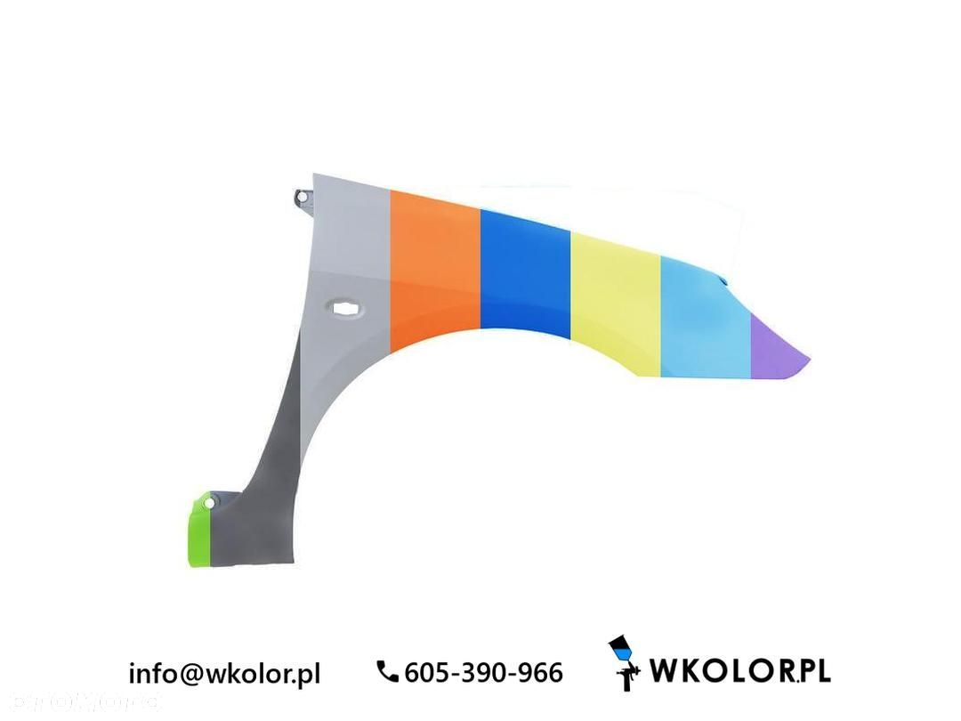 NOWY BŁOTNIK PEUGEOT 307 2005-2009 LAKIEROWANY W KOLOR - 1