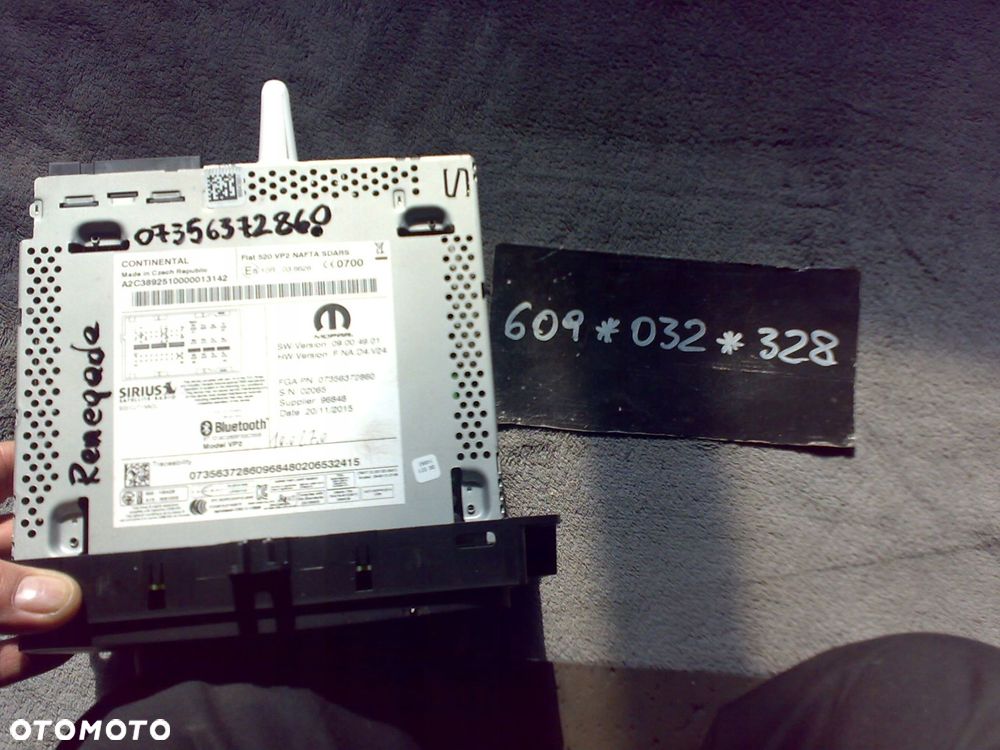 jeep renegade 14-18 radio nawigacja navi monitor panel usa - 2