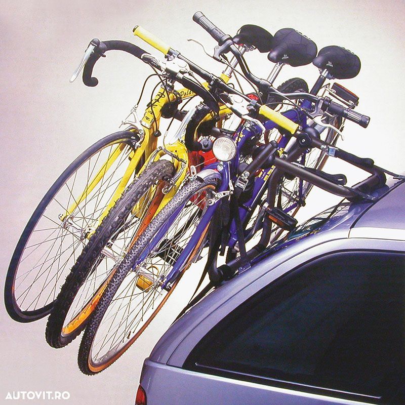 Suport bicicleta Cruiser pentru 3 biciclete cu prindere pe haion (Hatchback si Combi), capota spate (Sedan/Berlina), 4x4 - 3
