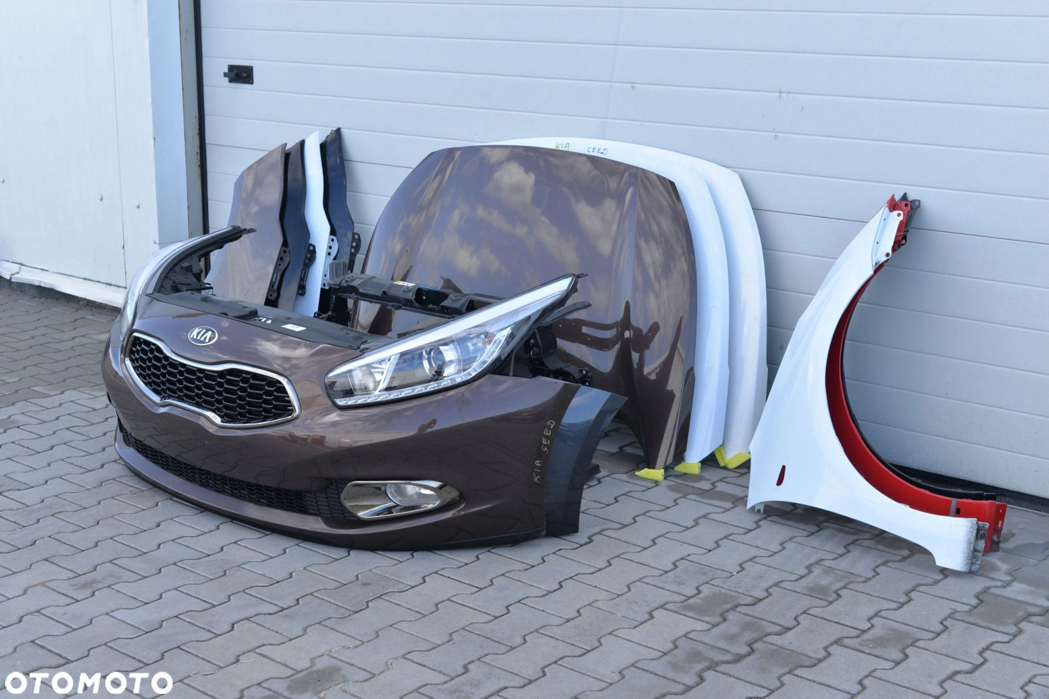 MASKA ZDERZAK GRILL BŁOTNIK PAS LAMPA H7 XENON BELKA KIA CEED 2 II 2012- - 3