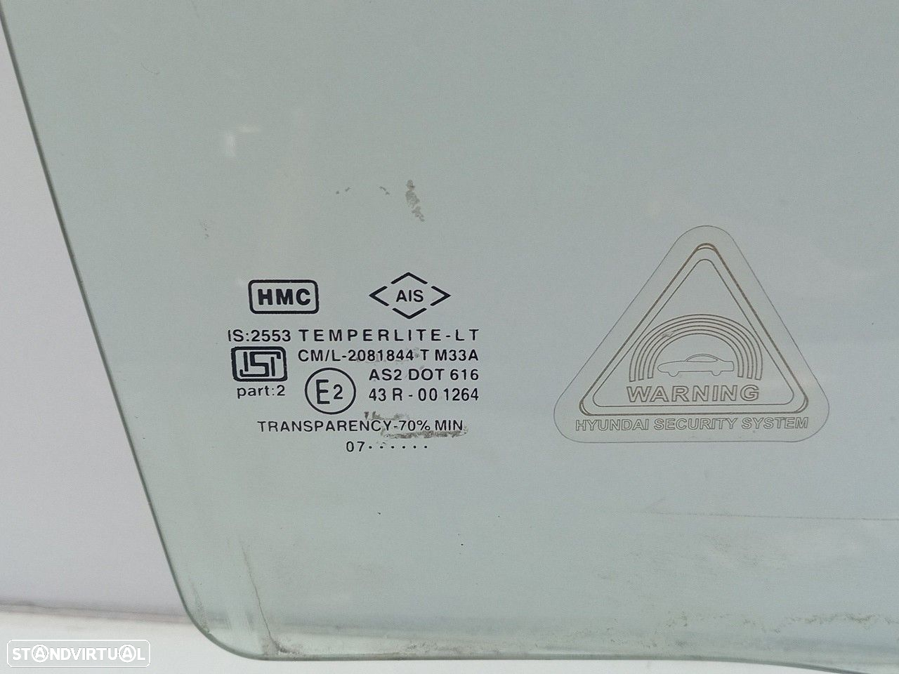 Vidro porta frente direita HYUNDAI Getz (TB) - 2