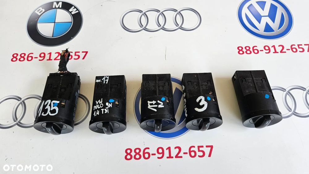 VW Polo 9N IV 4 okular Włącznik Świateł Panel Przełącznik 6Q0941531B - 4