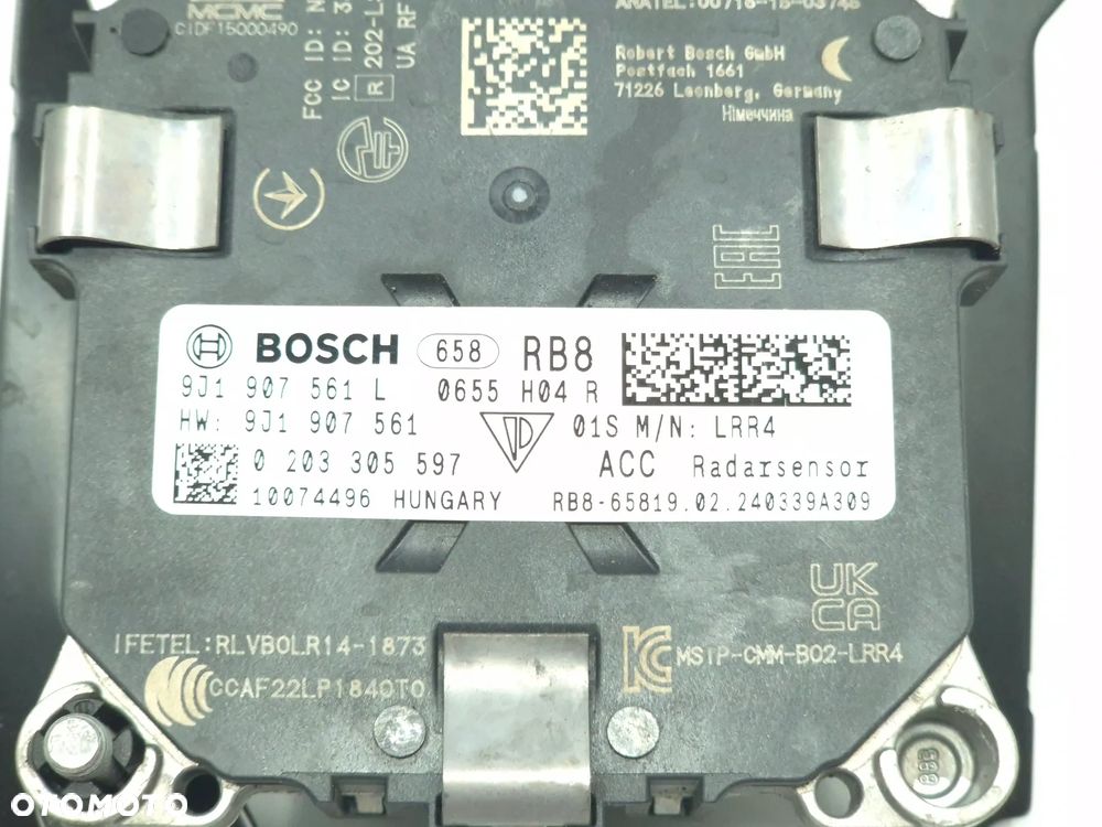 Radar sensor cczujnik distronic ACC Porsche Taycan 9J1 9J1907561L - 3