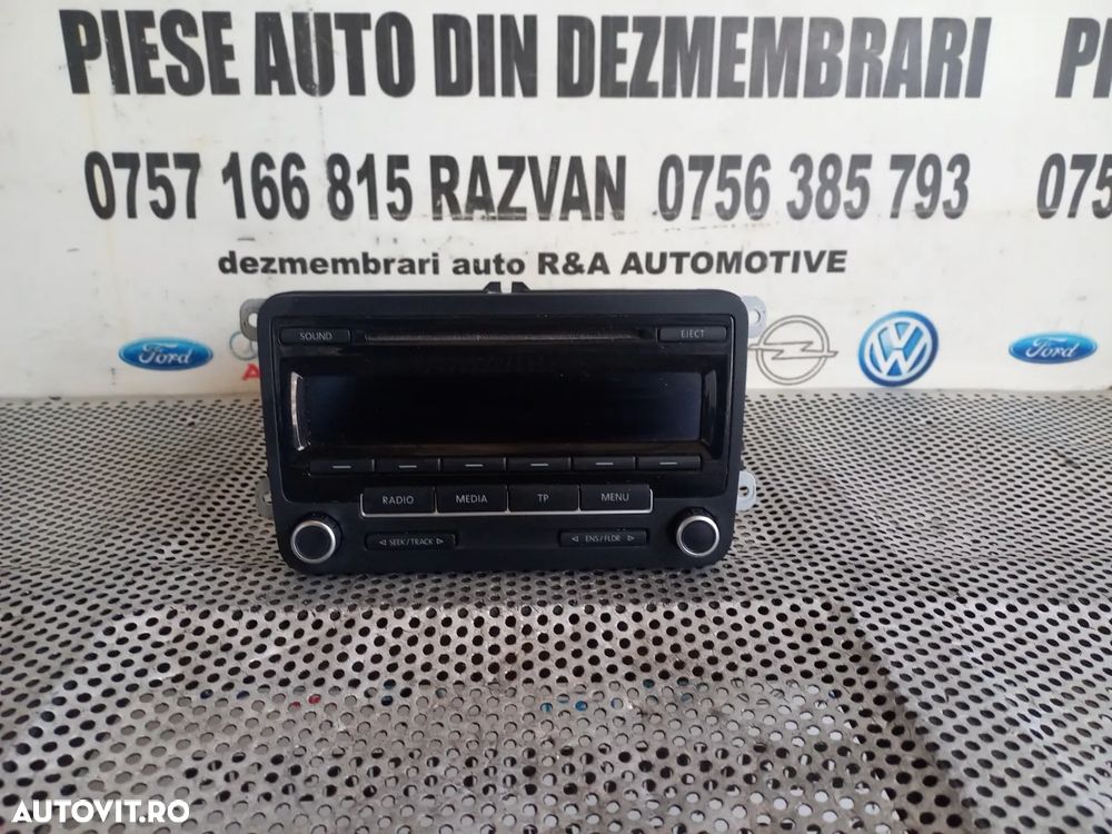 Radio Cd Vw Passat Touran Jetta Caddy Golf 6 Vl An 2011-2012-2013-2014-2015 - Dezmembrari Arad - 4