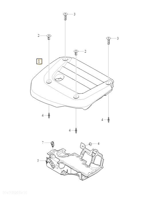 VOLVO XC40 gorna pokrywa oslona silnika B420TX OE - 1