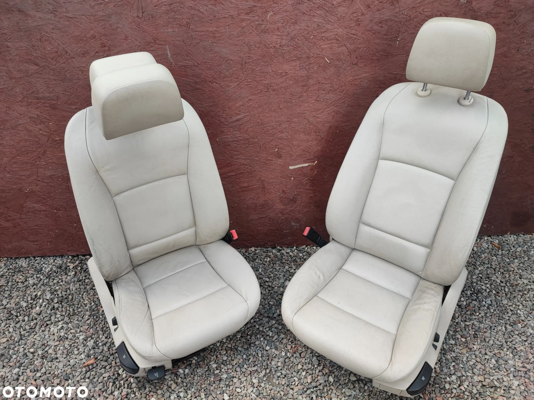 BMW F10 / F11 ORYGINALNE FOTELE PRZEDNIE LEWEY / PRAWY W KOLORZE OYSTER / DAKOTA CREMA ELEKTRYCZNE, PODGRZEWANE O NR. 52 10 9 172 763 OEM - 1