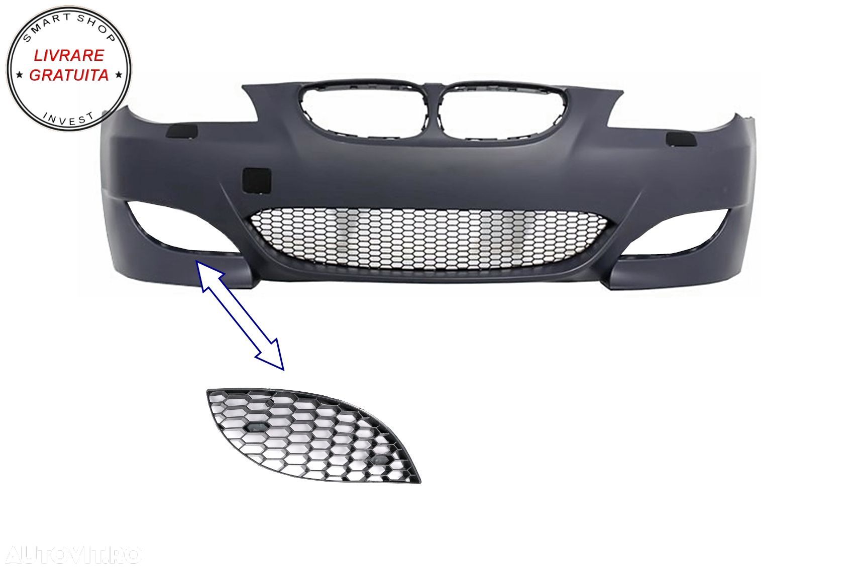 Grila Laterala DREAPTA BMW Seria 5 E60 E61 (2003-2010) numai Bara M5 Design- livrare gratuita - 1