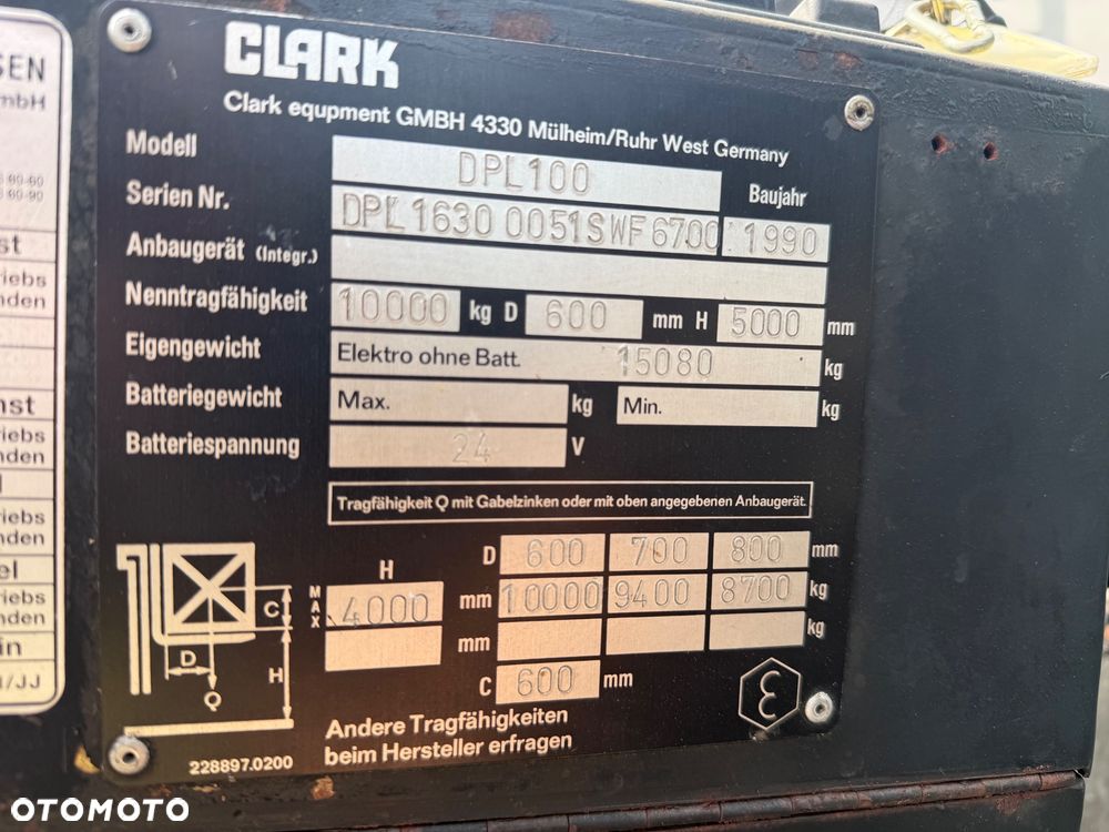 Clark DPL 100 - 9
