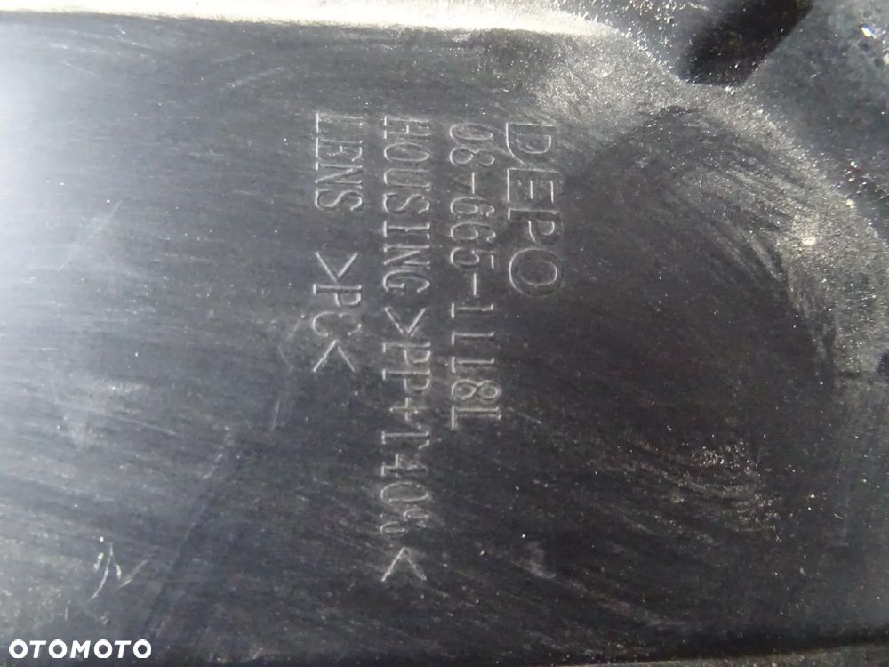 Lampa Lewy Przód Skoda Octavia II Lift Zamiennik DEPO 08-665-1118L - 9