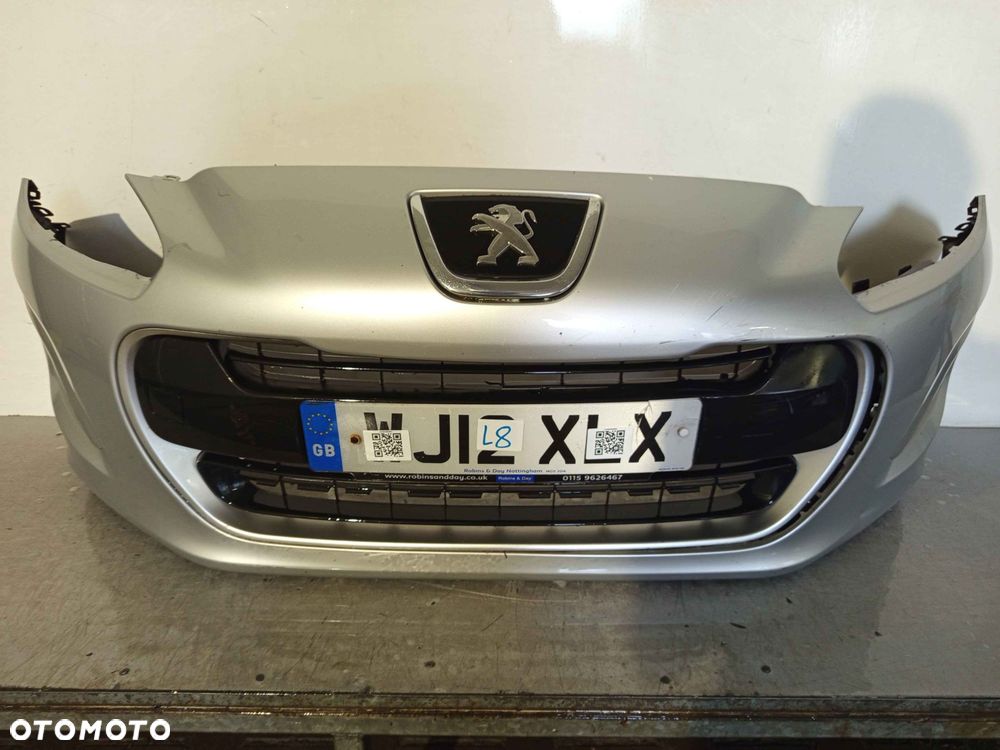 + ZDERZAK PRZÓD PRZEDNI PEUGEOT 308 LIFT FL EZRC SREBRNY - 1