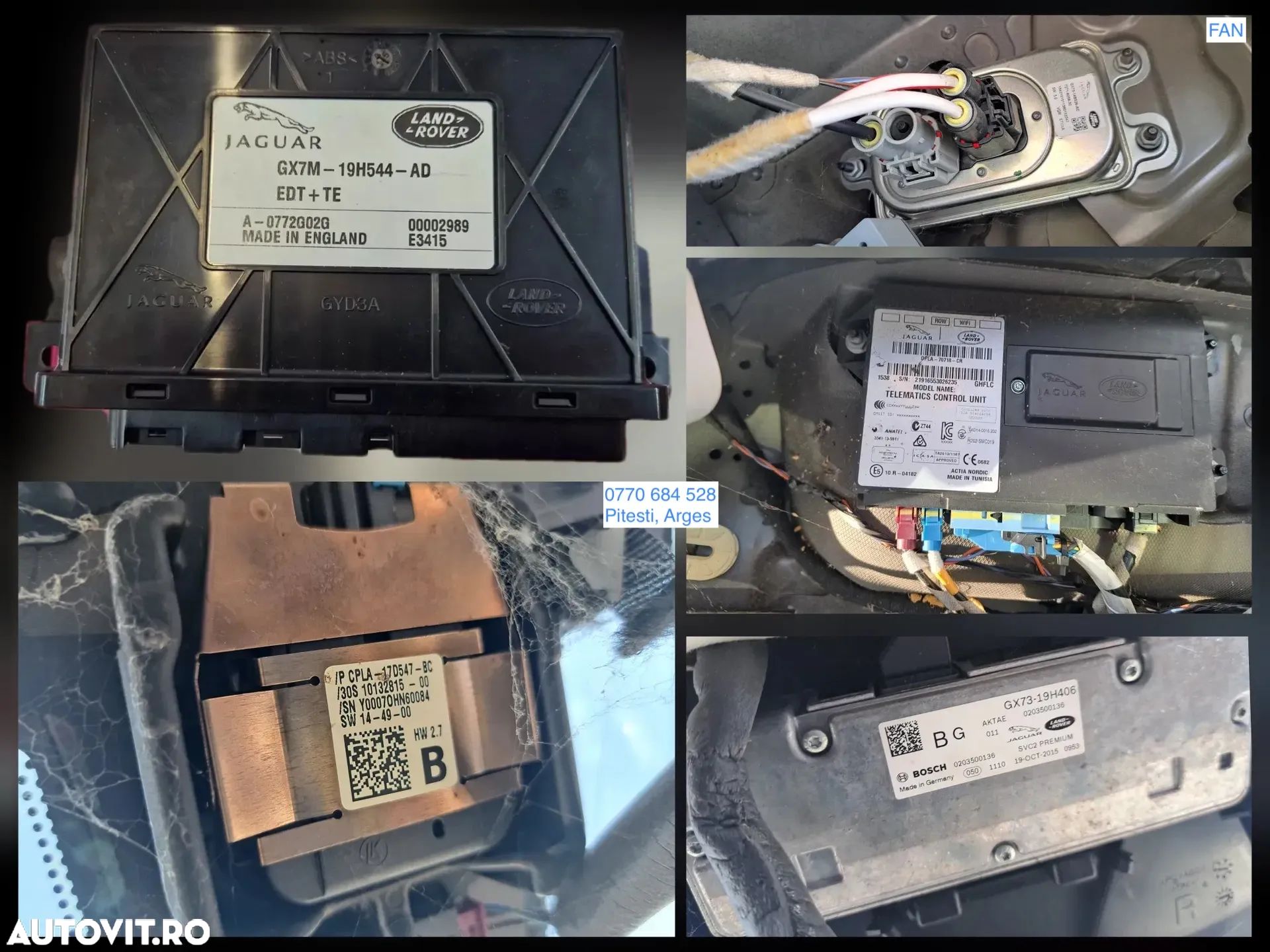Modul pompa combustibil Modul carlig Modul telematic Modul line assist Modul senzori ploaie Jaguar Xe Xf 2016-2024 - 1