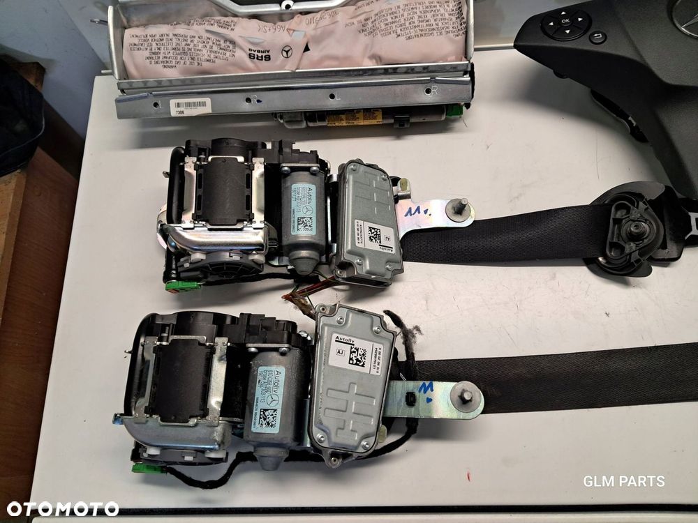 mercedes c klasa w204 sedan lift poduszki powietrzne airbag pasy komplet - 4